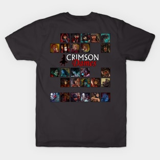 Crimson Dames - Faces T-Shirt